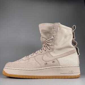 Nike SF Air Force 1 String Men's Size 10 Beige Basketball Sneakers Casual Shoes